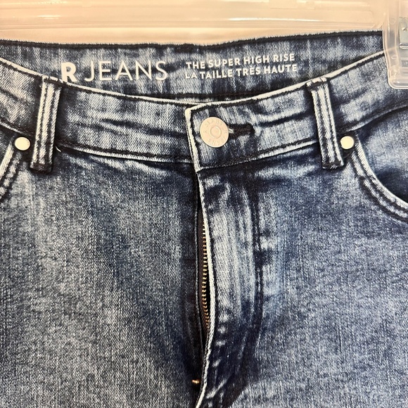R Jeans Women's Super High Rise Blue Jeans Size 31 Petite - Picture 2 of 5